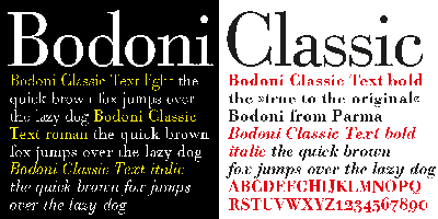 Bodoni Classic Text Free Download