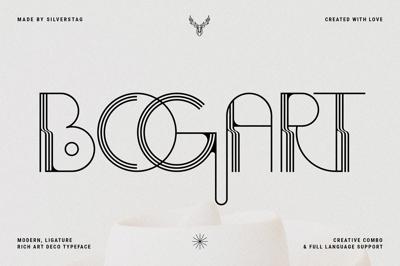 BOGART Deco - Ligature Rich Typeface Free Download