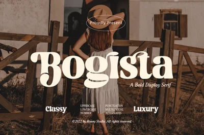 Bogista Bold Display Elegant Serif Font
