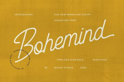 Bohemind - Monoline Signature Font Free Download