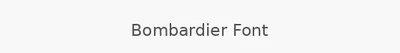 Bombardier Font