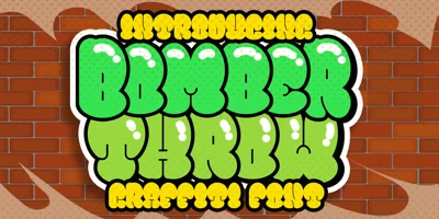 Bomber Throw Font