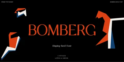 Bomberg Display Serif Font