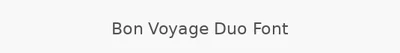 Bon Voyage Duo Font