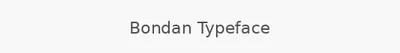 Bondan Typeface