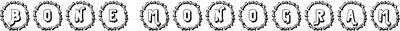 Bone Monogram Font