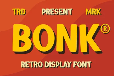Bonk - Retro Display Font
