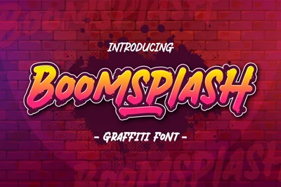 Boomsplash a Graffiti Font