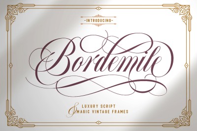 Bordemile - Luxury Script Font