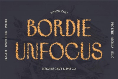 Bordie Unfocus Font