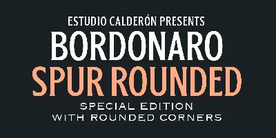 Bordonaro Spur Rounded Font