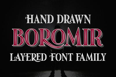 Boromir - 11 layered fonts Free Download