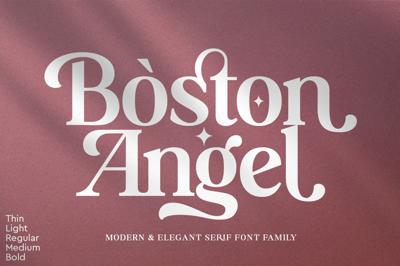 Boston Angel Serif Free Download