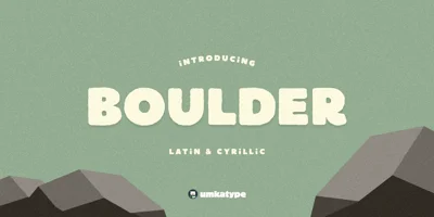 Boulder Font