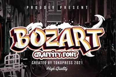 BOZART - Graffiti font Free Download