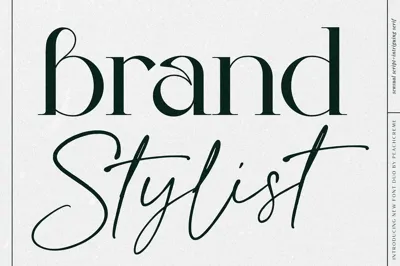 Brand Stylist // luxe duo font Free Download