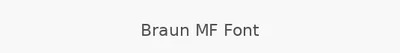 Braun MF Font