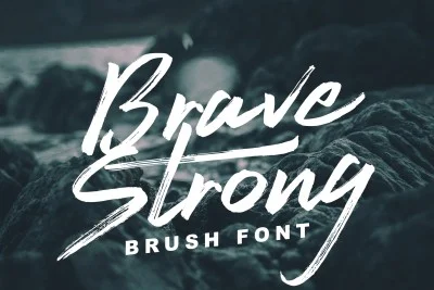 Brave Strong Free Font Font