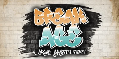 Break Age Graffiti Font