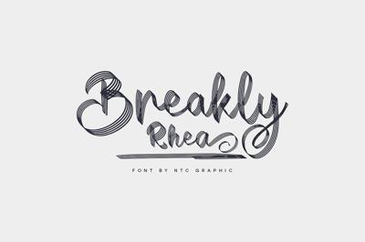 Breakly Rhea Script Font Free Download