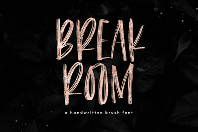 Breakroom - Handwritten Brush Font Free Download