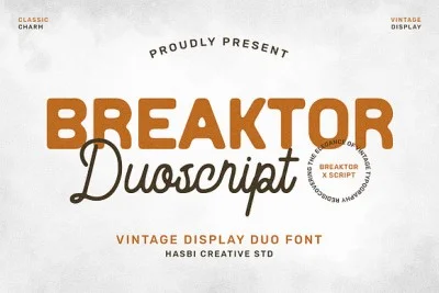 Breaktor - Vintage Duo Font