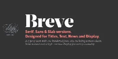 Breve Title Font