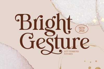 Bright Gesture Font