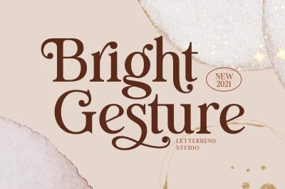 Bright Gesture Font