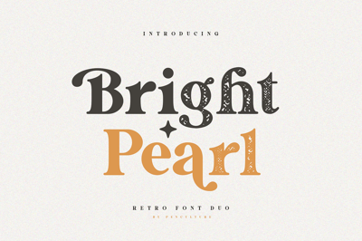 Bright Pearl Retro Serif Font Free Download