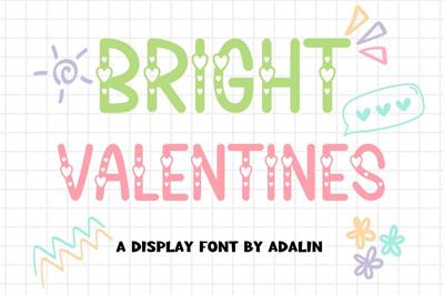 Bright Valentines - Display font Free Download