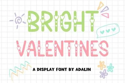 Bright Valentines - Display font