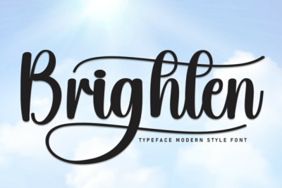 Brighten Italic Font Free Download