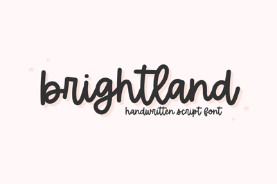 Brightland | Handwritten Script Font Free Download