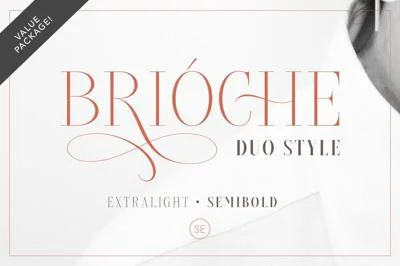 Brioche - (ExtraLight & SemiBold) Font