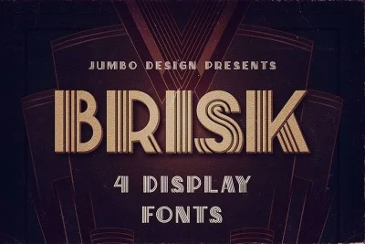 Brisk - ArtDeco Display Font