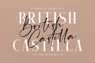 British Castilla - Luxury Font Duo Free Download