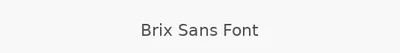 Brix Sans Font
