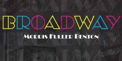 Broadway Poster Font