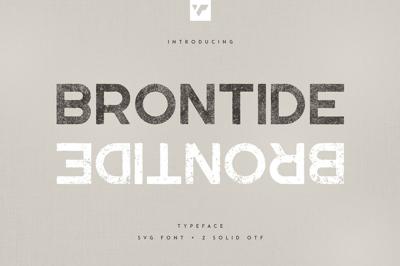 Brontide Typeface - SVG + 2 OTF font Free Download