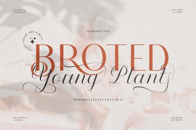 Broted Young Plant Font Duo Free Download