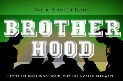 Brotherhood Greek Font Set Free Download