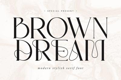 Brown Dream - Modern Stylish Serif Free Download