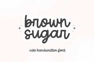 Brown Sugar | Cute Script Font Free Download