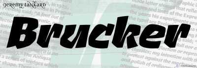 Brucker Font