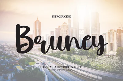 Bruney | Script Font
