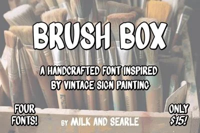 Brush Box - By Milk and Searle Font