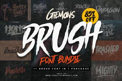 Brush Font Bundle - 85% OFF Free Download