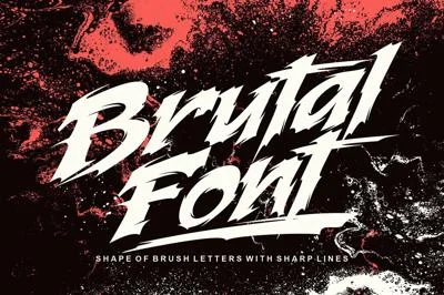 Brutal font