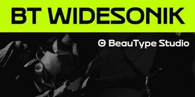 BT Widesonik Font